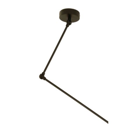LED reguleeritav rippvalgusti varrel GORTA 1xE27/60W/230V must/kuldne