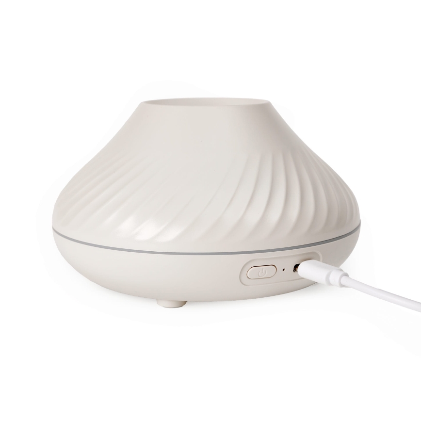 LED RGB Aroomihajuti koos leegi imitatsiooniga LED/6,5W/5V 130ml valge