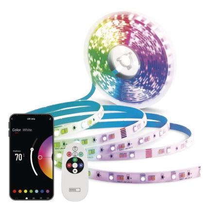 LED RGB+CCT Hämardatav valgusriba GOSMART LED/11W/230V 2 m 2700-6500K IP44 Wi-Fi + kaugjuhtimispult
