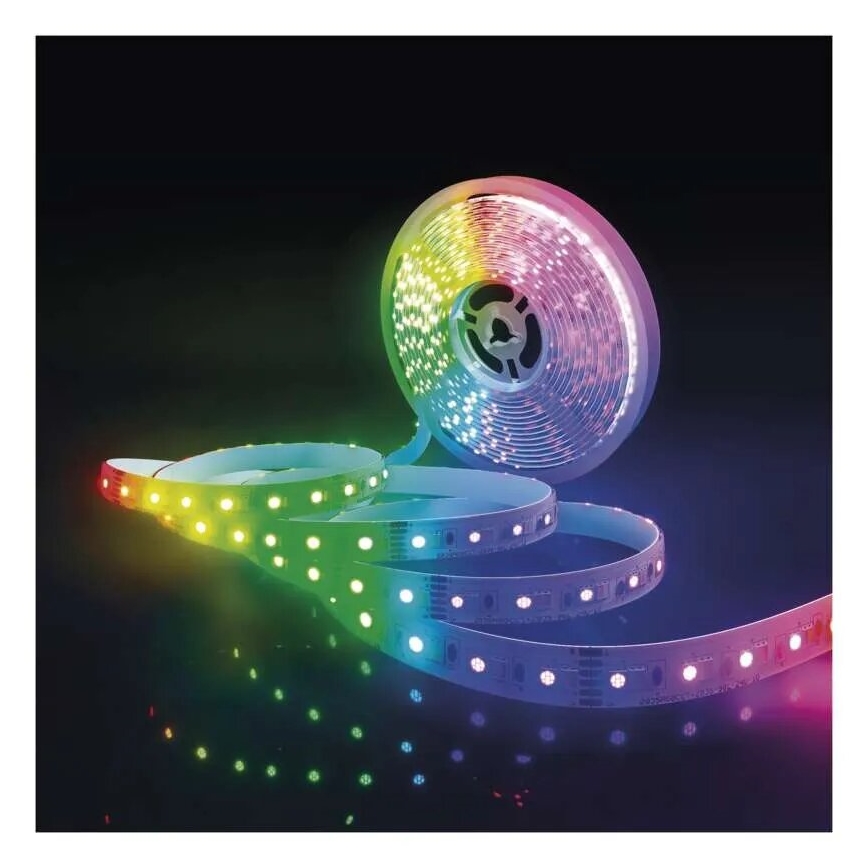 LED RGB+CCT Hämardatav valgusriba GOSMART LED/21W/230V 5 m 2700-6500K IP44 Wi-Fi + kaugjuhtimispult