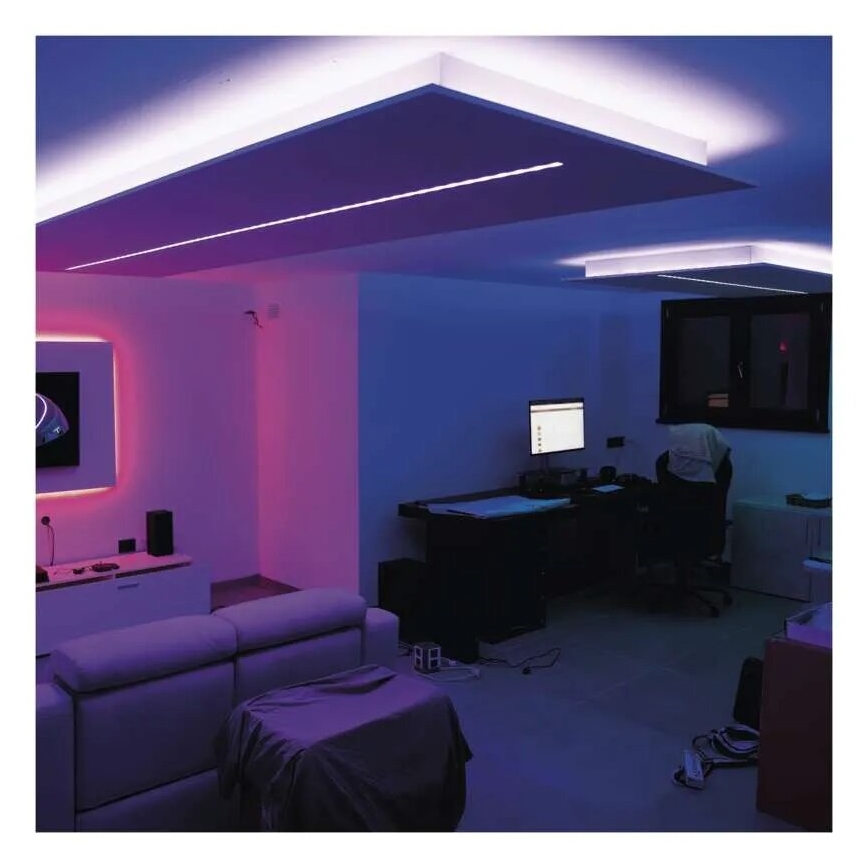 LED RGB+CCT Hämardatav valgusriba GOSMART LED/21W/230V 5 m 2700-6500K IP44 Wi-Fi + kaugjuhtimispult