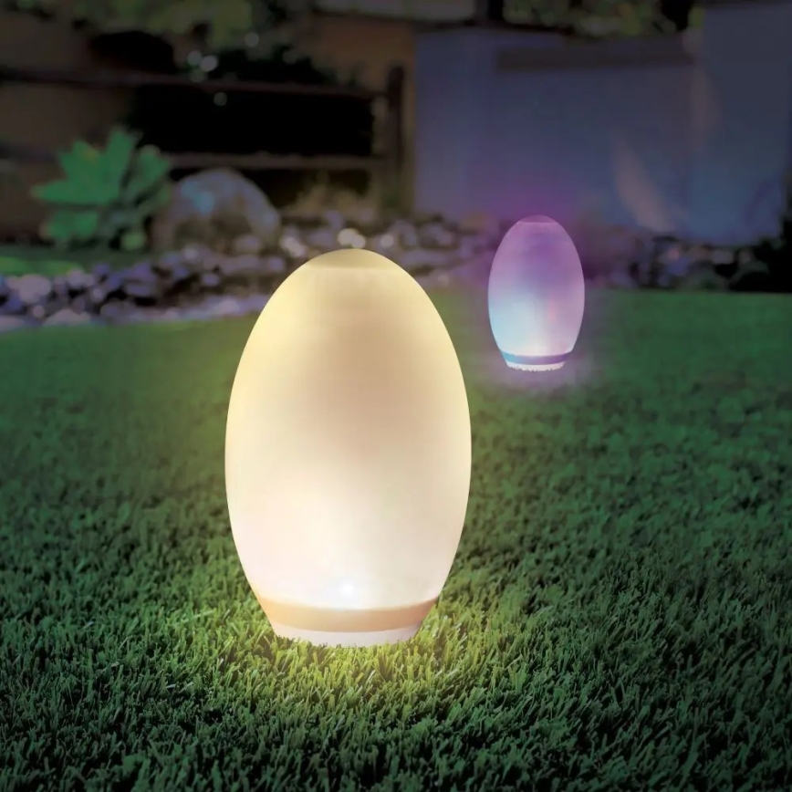 LED RGB Dekoratiivne päikesepaneeliga lamp 0,2W/1xAA IP44 500 mAh