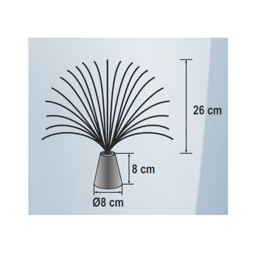 LED RGB Dekoratiivne valgusti 3xLED/3xAA