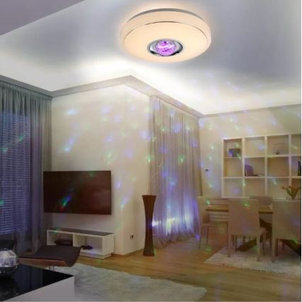 LED RGB Hämardatav laevalgusti MAGIC DISCO LED/18W/230V + pult