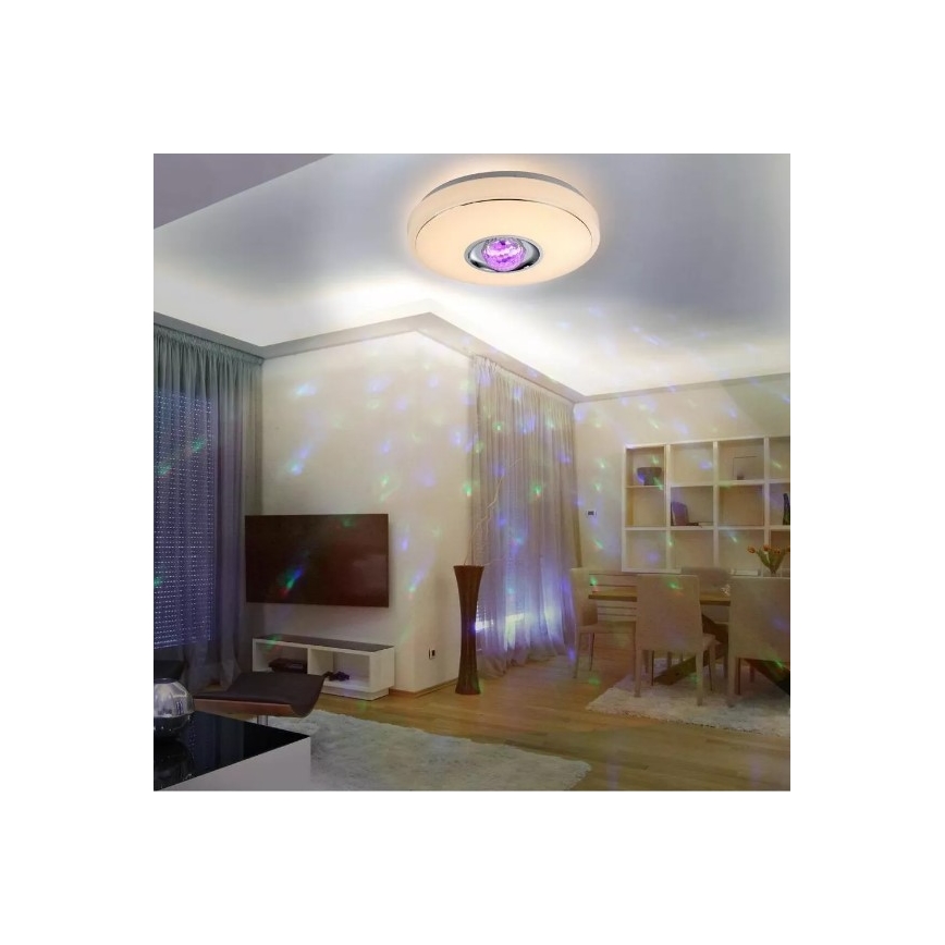 LED RGB Hämardatav laevalgusti MAGIC DISCO LED/18W/230V + pult