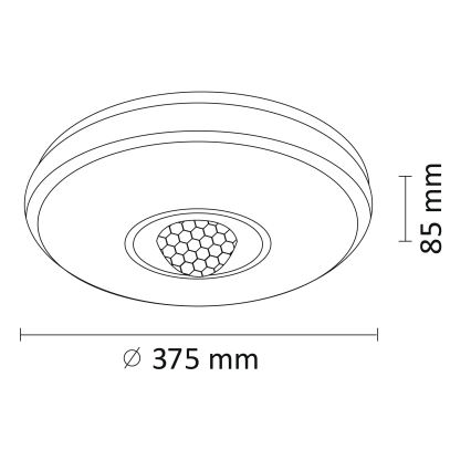 LED RGB Hämardatav laevalgusti MAGIC DISCO LED/18W/230V + pult