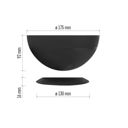 LED RGB Hämardatav laualamp GoSmart LED/7W/230V Wi-Fi must