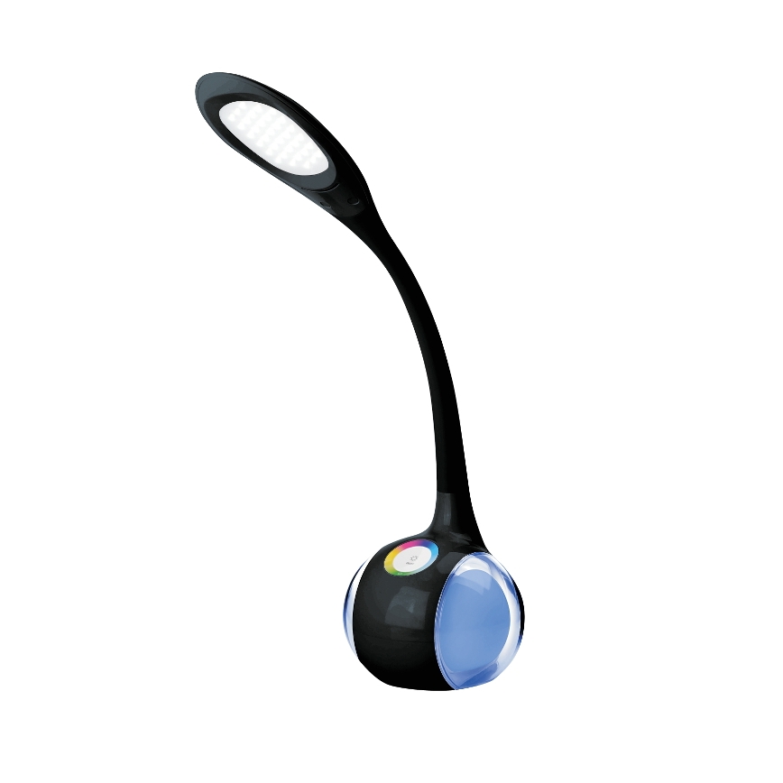 LED RGB Hämardatav laualamp LED/7W/230V must