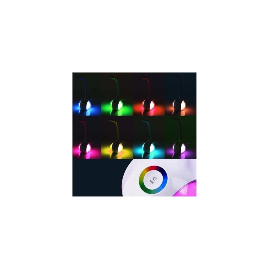 LED RGB Hämardatav laualamp LED/7W/230V sinine