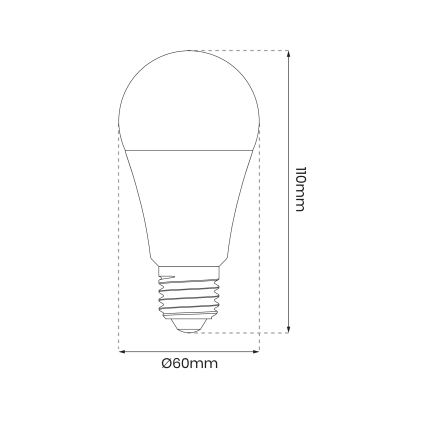 LED RGB Hämardatav pirn A60 E27/8W/230V 2700-6500K Wi-Fi Tuya