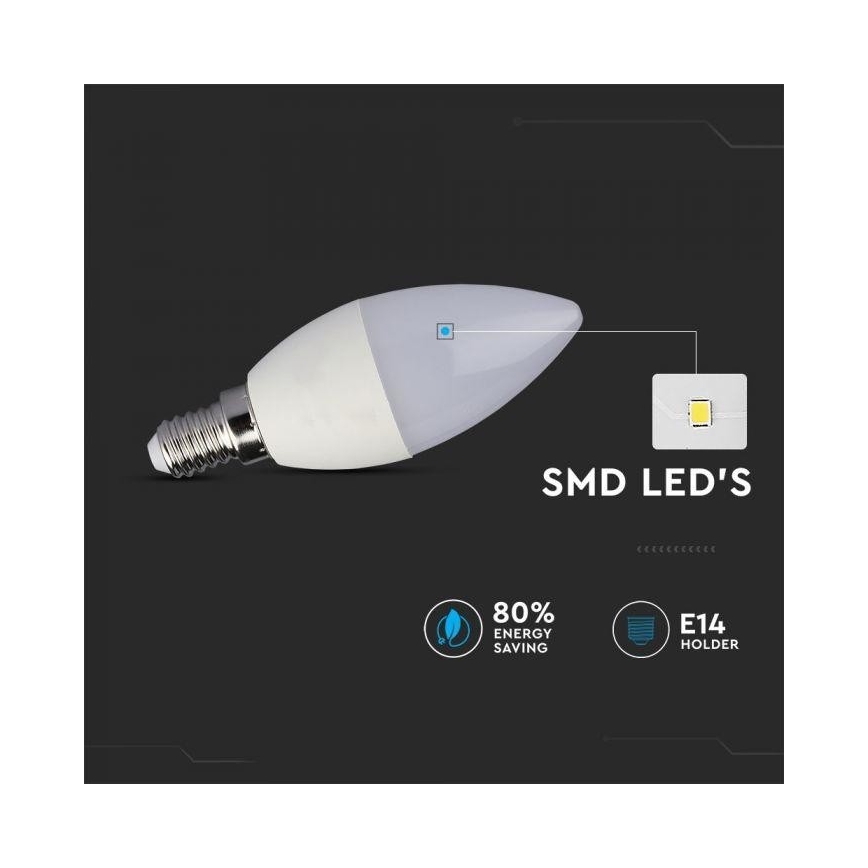 LED RGB Hämardatav pirn E14/3,5W/230V 6400K + Pult