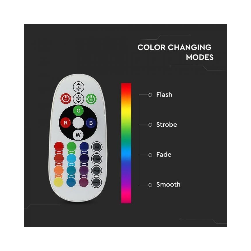 LED RGB Hämardatav pirn E14/3,5W/230V 6400K + Pult
