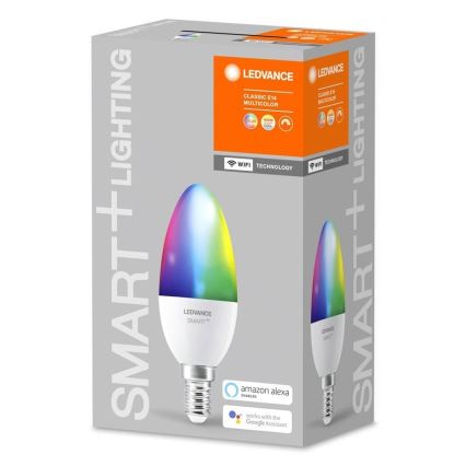 LED RGB Hämardatav pirn SMART+ E14/5W/230V 2700K-6500K Wi-Fi - Ledvance