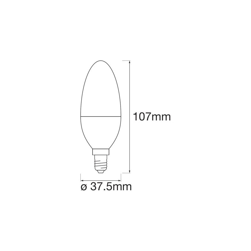 LED RGB Hämardatav pirn SMART+ E14/5W/230V 2700K-6500K Wi-Fi - Ledvance