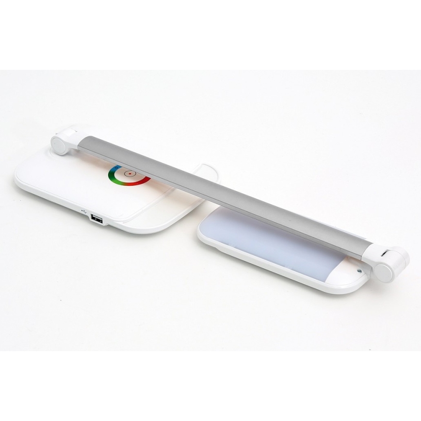 LED RGB Hämardatav puutetundlik laualamp LED/18W/230V + USB
