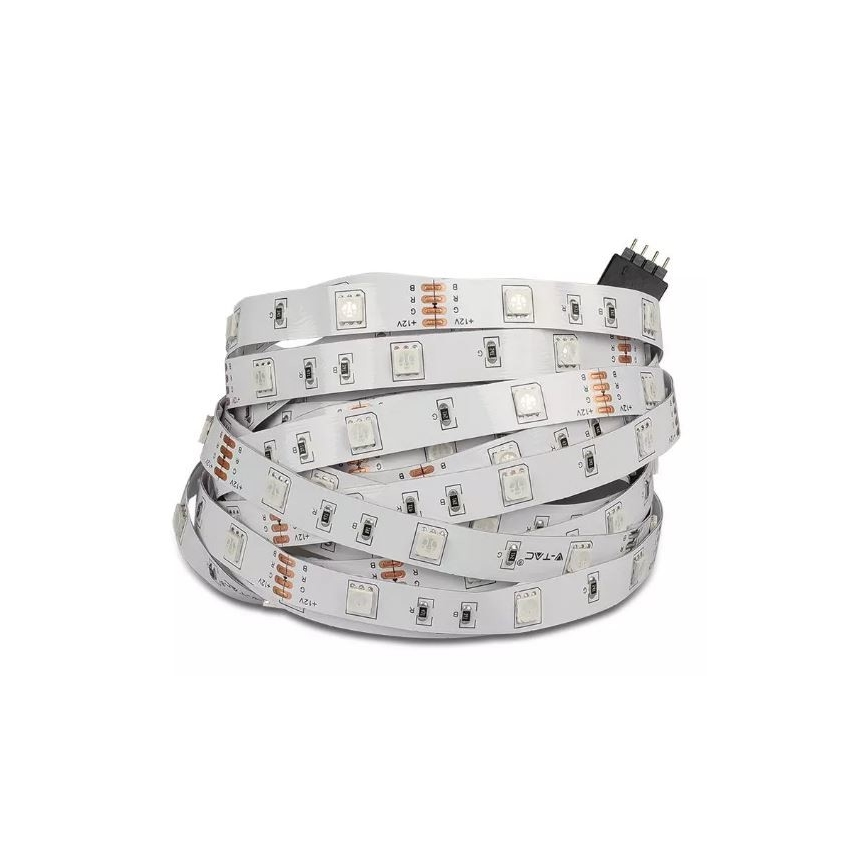 LED RGB Hämardatav riba 2x5m LED/4,8W/230V + Pult