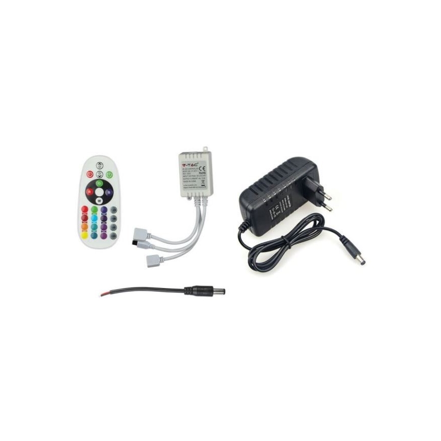 LED RGB Hämardatav riba 2x5m LED/4,8W/230V + Pult