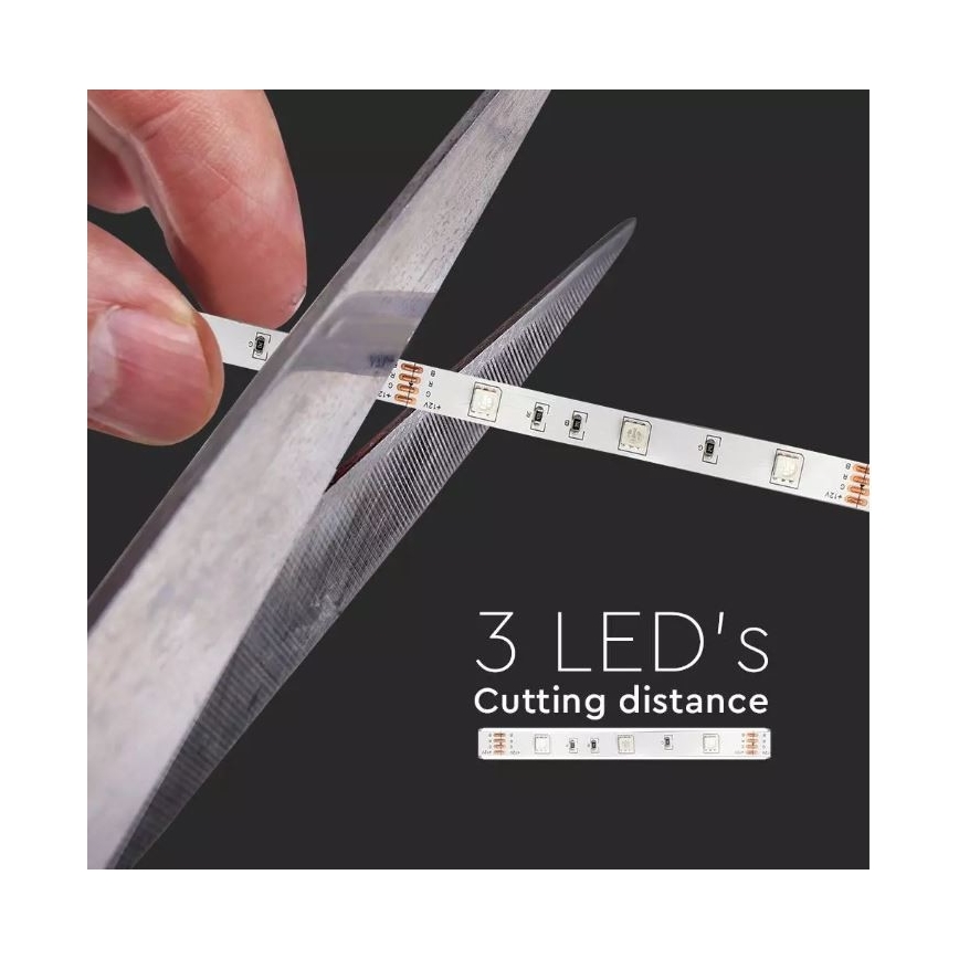 LED RGB Hämardatav riba 2x5m LED/4,8W/230V + Pult