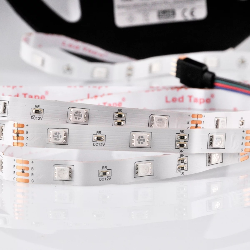 LED RGB Hämardatav valgusriba 5m LED/18W/12V IP20 + pult