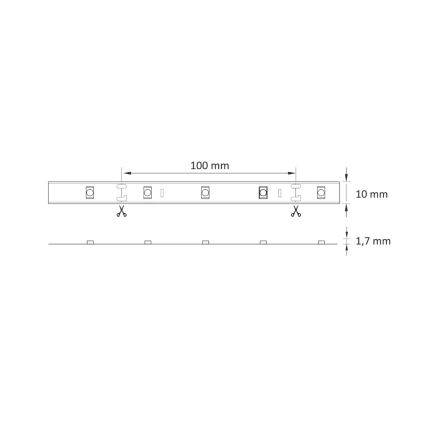 LED RGB Hämardatav valgusriba 5m LED/18W/12V IP20 + pult