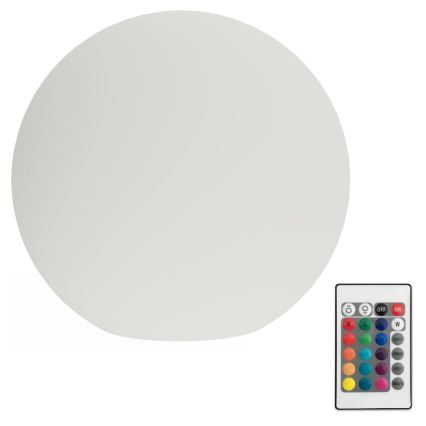 LED RGB Hämardatav väli lamp GLOBO 1xE27/8,5W/230V d. 40 cm IP44 + kaugjuhtimispult