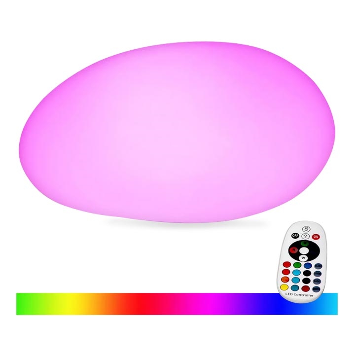 LED RGB Hämardatav väli lamp LED/1W/5V 28cm IP67 1000 mAh + kaugjuhtimispult