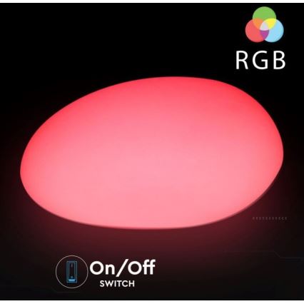 LED RGB Hämardatav väli lamp LED/1W/5V 28cm IP67 1000 mAh + kaugjuhtimispult