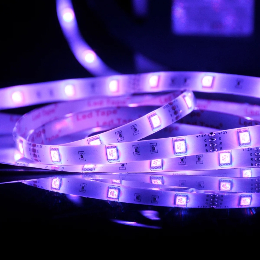 LED RGB Hämardatav väliriba 5m LED/14W/12V IP65 + pult
