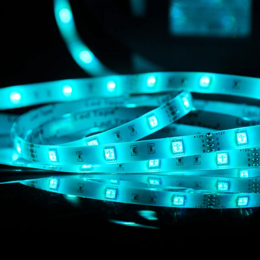 LED RGB Hämardatav väliriba 5m LED/14W/12V IP65 + pult