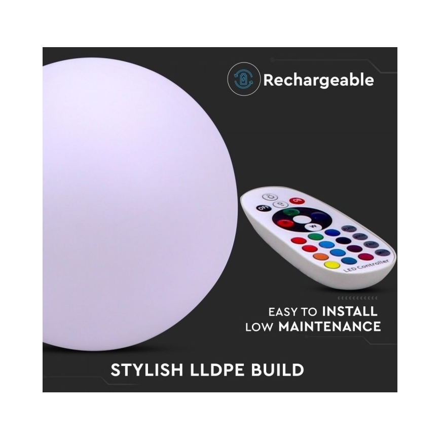 LED RGB Hämardatav välivalgusti LED/1W/230V 30cm IP67