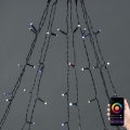 LED RGB jõulukardin, 240 LEDi / 11 funktsiooni, 8 m, IP65, Wi-Fi Tuya