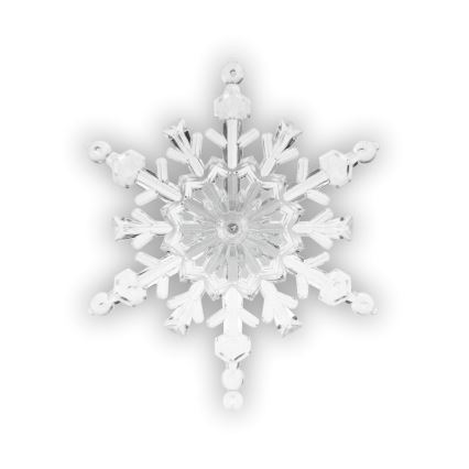 LED RGB jõulukaunistus iminapaga LED/3xLR44 lumehelves