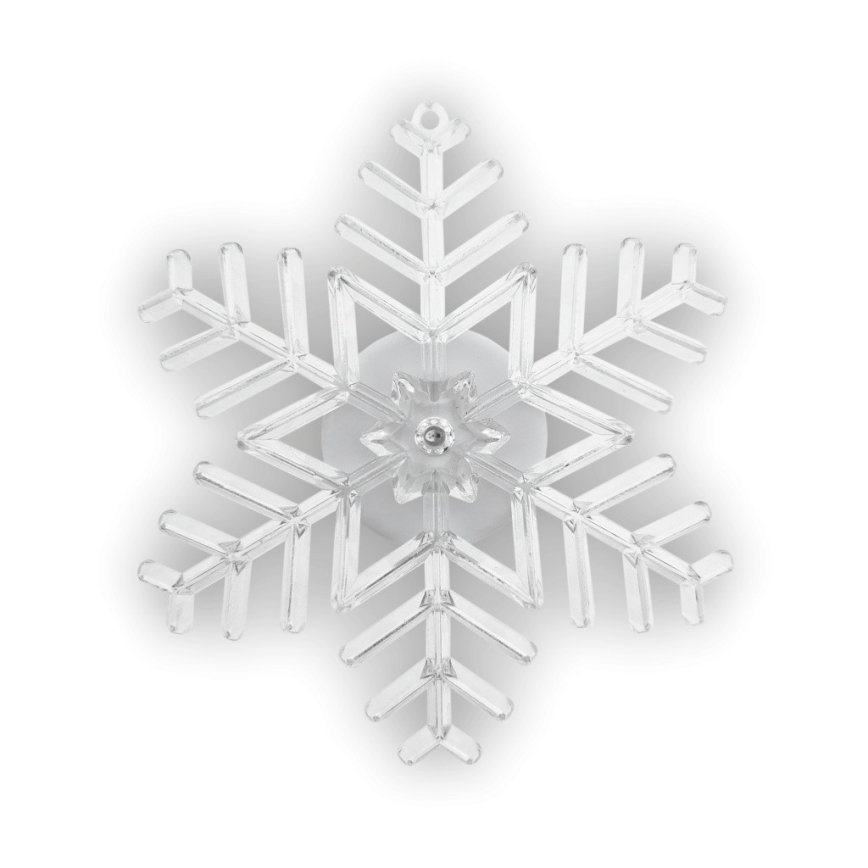 LED RGB jõulukaunistus iminapaga LED/3xLR44 lumehelves