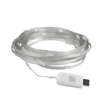 LED RGB jõulukett LED/10W/5V 10 m USB + kaugjuhtimispult