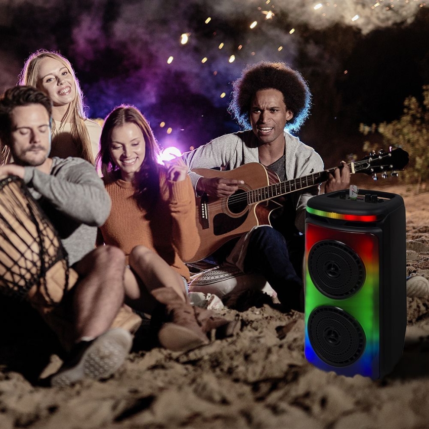LED RGB Laetav kõlar mikrofoniga 400W/2400 mAh + kaugjuhtimispult