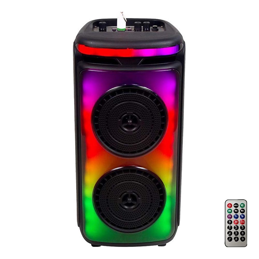 LED RGB Laetav kõlar mikrofoniga 400W/2400 mAh + kaugjuhtimispult