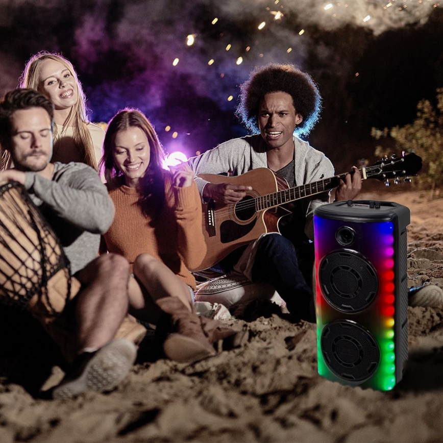 LED RGB Laetav kõlar mikrofoniga 600W/2400 mAh + kaugjuhtimispult