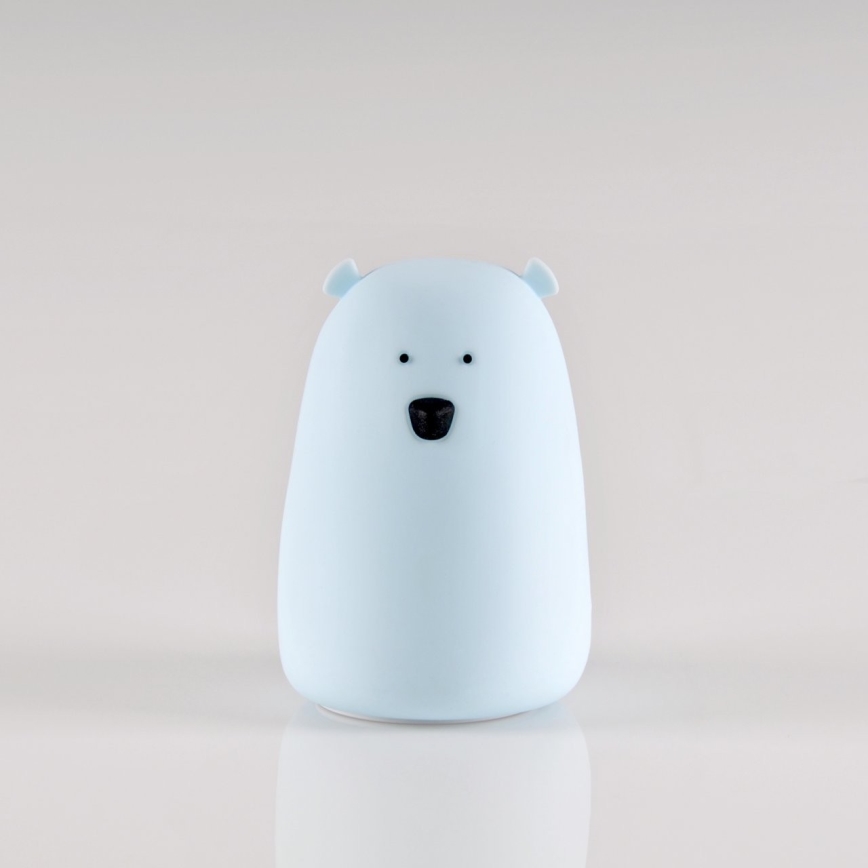 LED RGB Laste puutetundlik väike lamp BEAR LED/0,8W/5V sinine