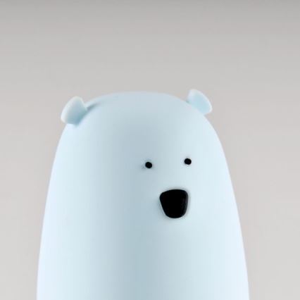 LED RGB Laste puutetundlik väike lamp BEAR LED/0,8W/5V sinine