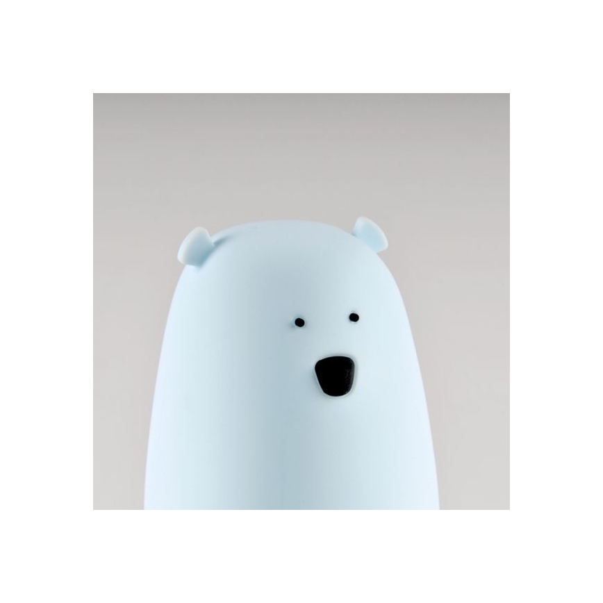 LED RGB Laste puutetundlik väike lamp BEAR LED/0,8W/5V sinine