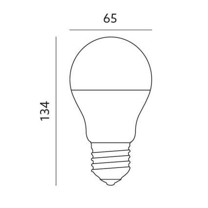 LED RGB Nutikas hämardatav pirn E27/14W/230V 2700-6500K Wi-Fi Tuya