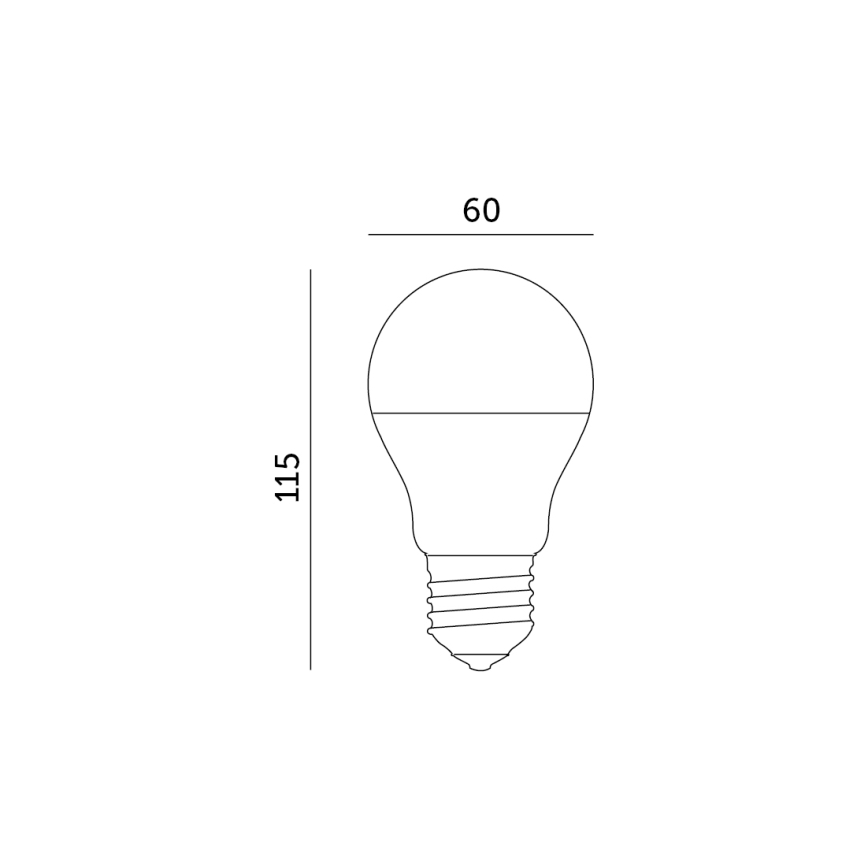 LED RGB Nutikas hämardatav pirn E27/9,5W/230V 2700-6500K Wi-Fi Tuya