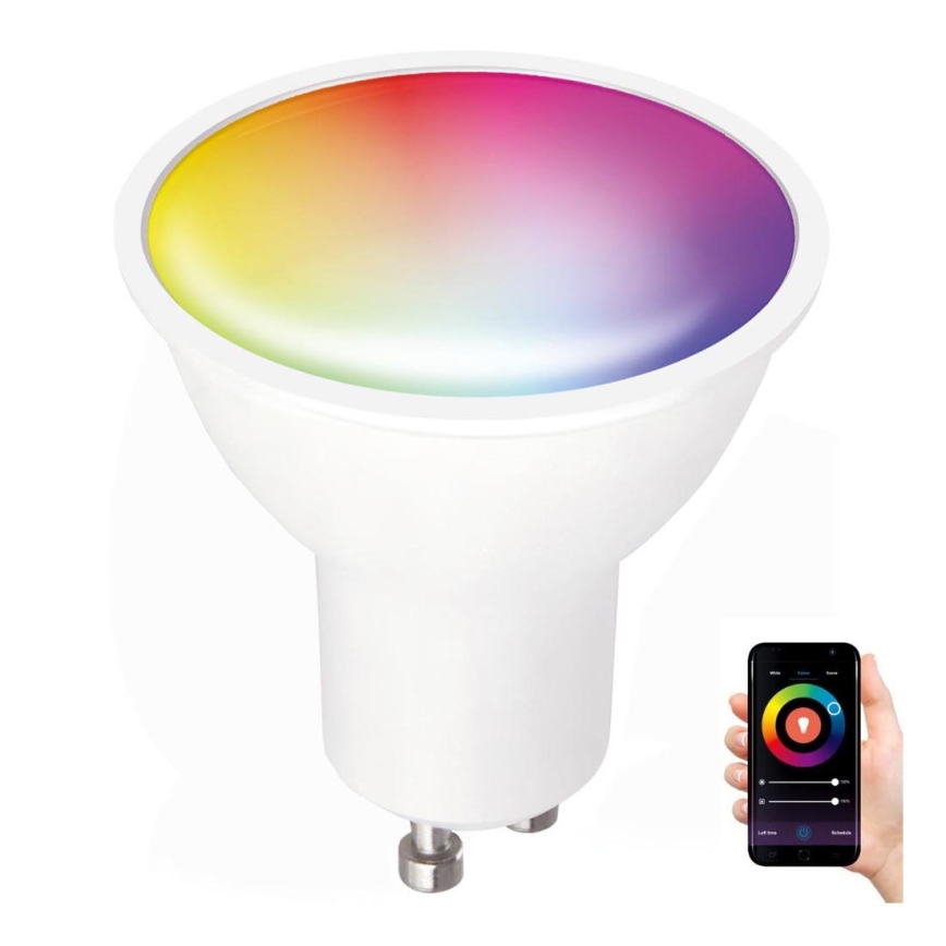 LED RGB Nutikas hämardatav pirn GU10/5W/230V 2700-6500K Wi-Fi Tuya