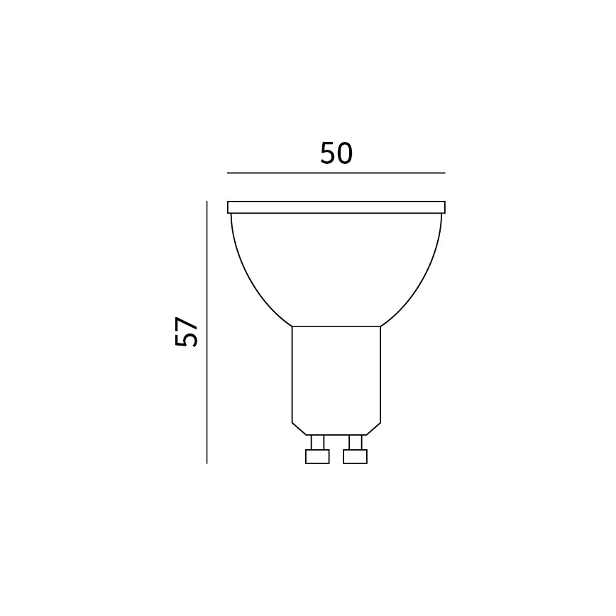LED RGB Nutikas hämardatav pirn GU10/5W/230V 2700-6500K Wi-Fi Tuya
