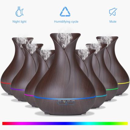 LED RGB Õhuniisuti ja ionisaator 400 ml