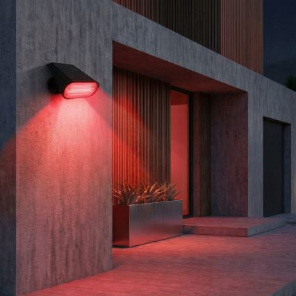 LED RGB päikeselamp 2-ühes LED/3,7V 1200 mAh IP54 must