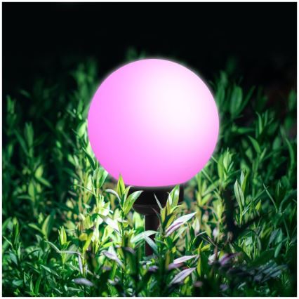LED RGB päikeselamp SPHERE, LED/1,2 V, IP44, 200 mAh, läbimõõt 20 cm