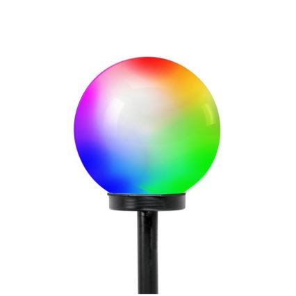 LED RGB päikeselamp SPHERE, LED/1,2 V, IP44, 200 mAh, läbimõõt 20 cm