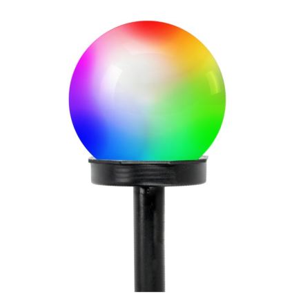 LED RGB päikeselamp SPHERE LED/1,2V IP44 40 mAh läbimõõt 10 cm