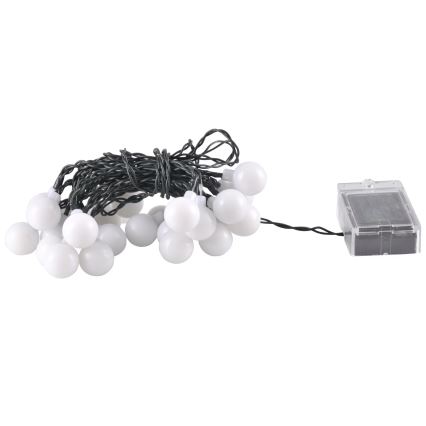LED RGB Päikesepaneeliga valguskett PARTY 30xLED/1,2V 400 mAh 3,9 m IP44